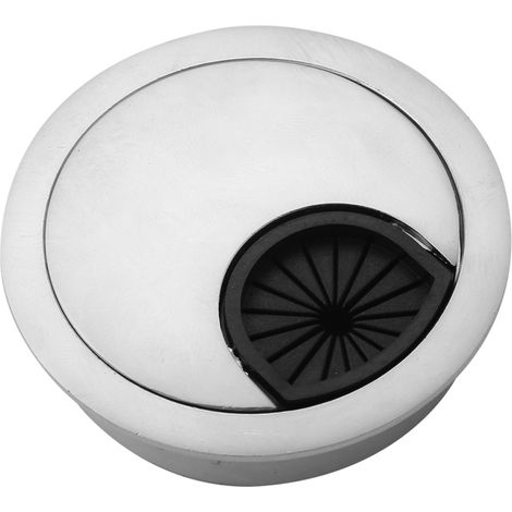 Organiseur de câbles rond en alliage de zinc pour bureau d'ordinateur, cache-câbles de 50 mm