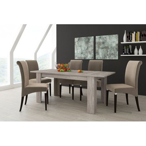 TAVOLO MOD. ULRICH IV ALLUNGABILE CM 160X88 ANCONA OAK (1/5)