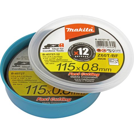 Makita Trennscheibe 115x0,8 mm INOX 12 St. - B-45727-12 (1/2)