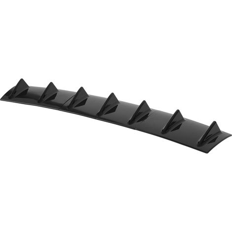 Diffuseur universel noir brillant 3 pièces spoiler aileron requin lèvre de coffre pour Corolla (1/5)