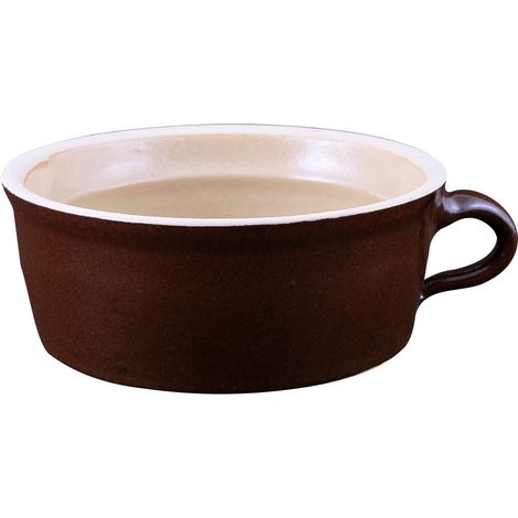 Pot en grès de 500 ml pour saindoux sans couvercle