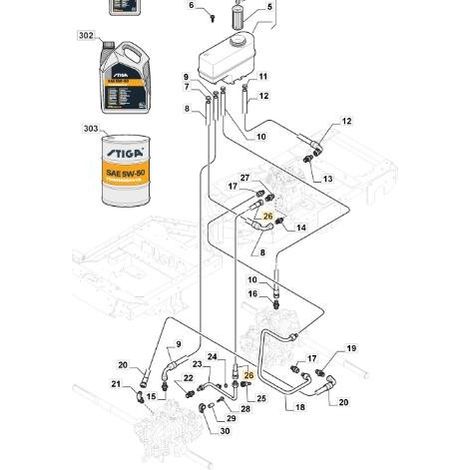 ORIGINAL STIGA-GETRIEBE/PFM-PUMPENVERTEILERROHR – 387869513/0