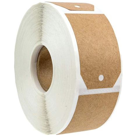 1 pack of natural brown kraft paper gift tags / 300 tags per roll (1/5)