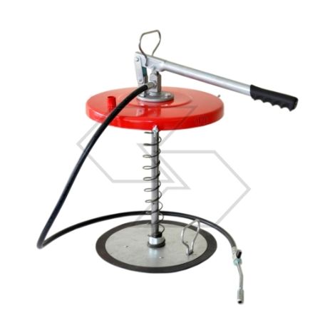 Pompa manuale grasso per secchielli da 20/25/30 Kg tubo 1,50m testina A01108