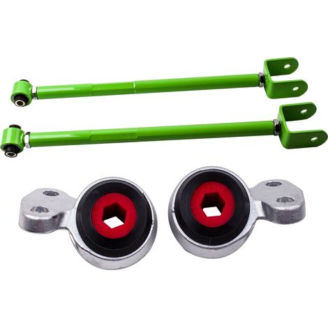 Pair Rear Lower Control Arms Camber & Front Control Arm Bushings for BMW E46