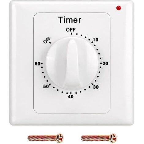 60 Min Compte à rebours Minuterie AC 220 V Bouton de Commutation Style Électronique Mécanique Compte à rebours Minuterie Prise Minuterie (1/5)