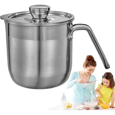Separatore di albumi - Separatore di tuorli e albumi in acciaio inox, separatori di capacità con coperchio e manico Separatori di uova multipli per la cottura al forno, torte, creme, accessori da cuc (1/2)