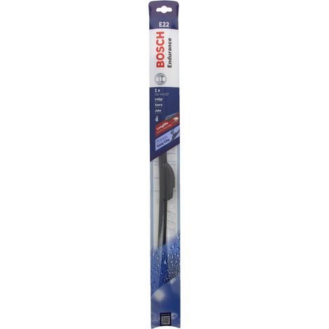 Bosch – Balai essuie-glace Adapt ENDURANCE E22 550mm – Ultra plat pour essuyage optimal – Spoiler intégré pour réduction du bruit (1/5)