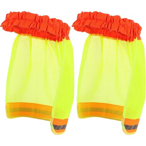 2 Pieces Construction Fluorescent Breathable Reflective Sunscreen