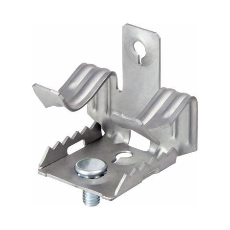 Attache à clipser pour collier M6 CAB 3-7 zinc lamellaire avec embout M6x9 mm - Boite de 50 - CELO - 9376CAB (1/4)