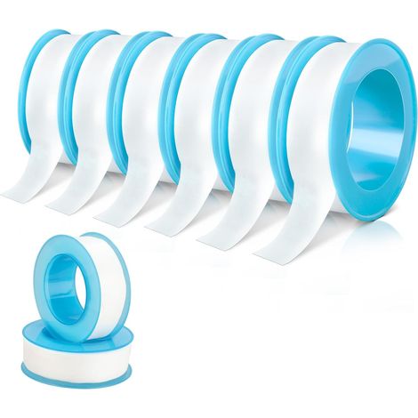 Lot de 6 Rouleaux de ruban D'étanchéité en Téflon,16mm x 20m Industriel PTFE Ruban de Plombier Pour Tuyaux Blanc