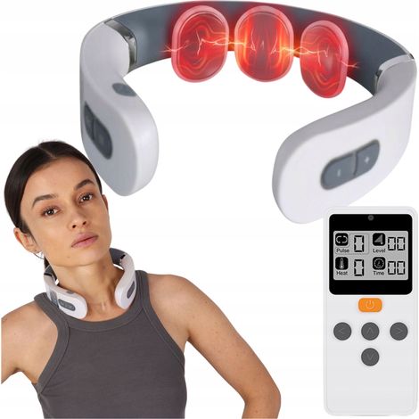 MASAJEADOR DE CUELLO CON CALOR, MASAJE, SHIATSU, EMS, TENS, ELECTROESTIMULADOR PRO (1/5)