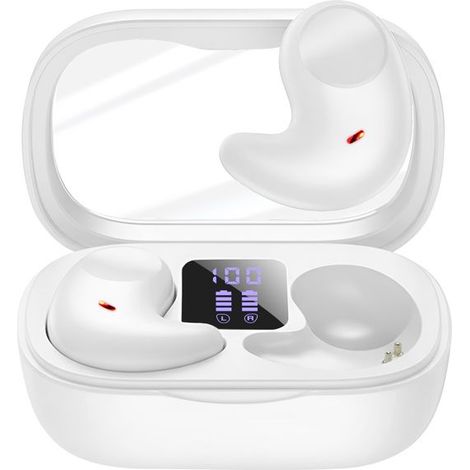 Écouteurs sans Fil - AVIZAR - Bluetooth 5.3 - Réduction du bruit Active - Autonomie 20h - Blanc (1/5)
