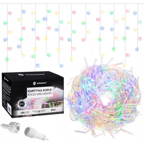 LUCI A STALATTITI 1500LED TENDA MULTI 8 FUNZIONI 67m (1/5)