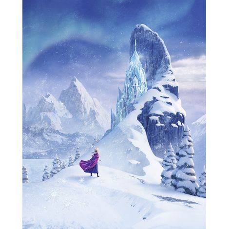 Papier peint panoramique - Disney Frozen Ice Castle - Taille: 200 x 250 cm