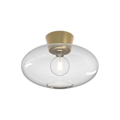 BulloXL Plafonnier Globe Laiton, Verre Clair 1x E27 (1/2)
