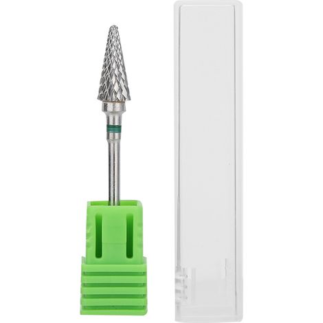 Fraise carbure tungstène pour manucure pédicure électrique, tête de ponçage verte, accessoire onglerie professionnel (1/5)