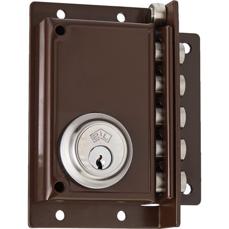 Cerradura Jis 239 Pintada Marron 11x7/ Derecha