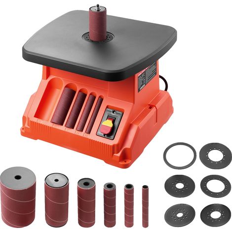 Lijadora de husillo oscilante VEVOR, 2000 RPM, 6 manguitos (12,7–76,2 mm), carrera de 15 mm, puerto de vacío, 0°-a, 15x16 pulgadas (1/2)