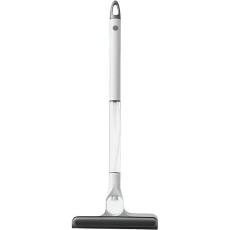 3-in-1 Window Cleaning Squeegee, Window Cleaning Tool, Shower Squeegee (White, Long Handle - 1 Piece) (1/5)