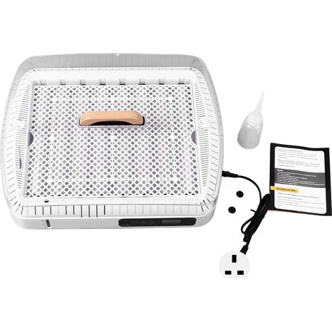 Incubateur d'œufs automatique 35 œufs, retournement automatique, ajout d'eau, contrôle de température, numérique intelligent, machine de couvaison pour poulets, oies, canards, prise UK 230V (1/5)