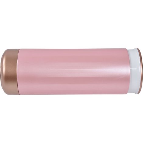 Boîte de rangement pour pinceaux de maquillage rose, chargement USB Type-C, écran LED portable et couvercle anti-poussière. (1/5)