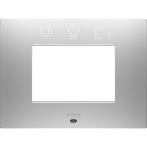 PLAQUE EGO SMART RECT. 3P GRIS GEWISS GW16003SGR