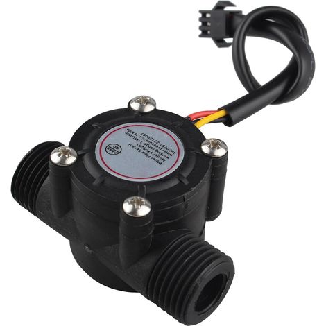 Yf-s201 1–30L/min Débit d'eau Capteur Hall Compteur/eau commutateur Débit d'eau de contrôle du débit Mètre Flowmeter Comptoir (1/3)