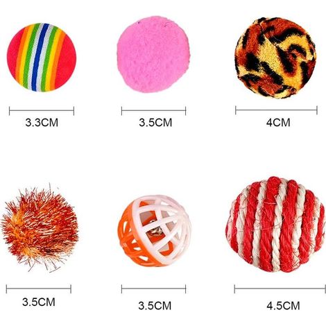 Jouets Chat Interactif, 16 pièces Jouets Chat, Souris, Balles, Baguettes de Plumes pour Kitty interactifs (1/5)