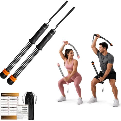 Corde de combat sans fil avec poids réglable, corde de combat sans corde pour la gym à domicile, corde d'entraînement de fitness avec ressort en acier et poignée antidérapante, entraînement de force (1/5)