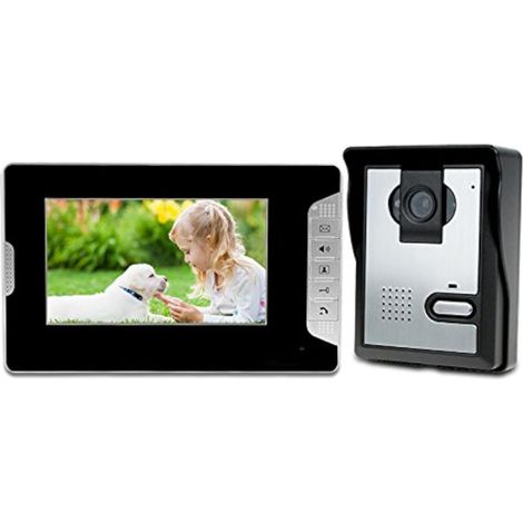 7 Pouce Étanche Interphone Vidéo Filaire Vidéo Porte Téléphone Interphone Numérique HD Moniteur IR Nuit Vision Caméra pour Maison Porte Système D'entrée (1/5)