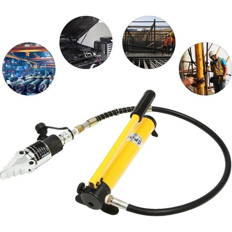 Écarteur de bride hydraulique, capacité de 8 tonnes, matériau en acier Cr45, longueur de 12 pouces, poids de 4,5 kg, adapté à diverses tailles de bride (1/5)