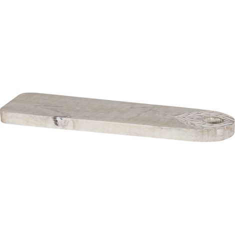Bandeja decorativa soporte para tartas de madera clara de mango tallada Asuan