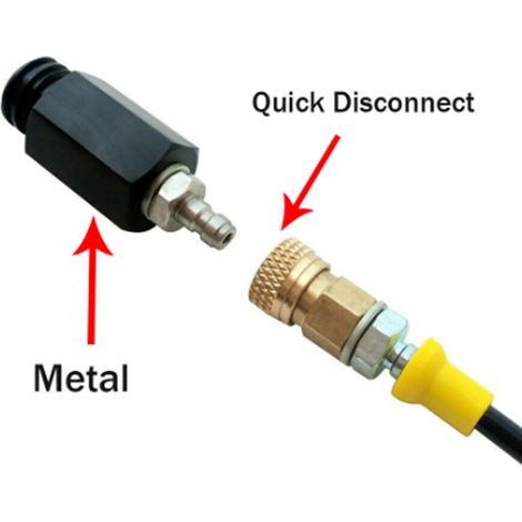 Adaptador externo para kit de CO2 para bombona de gas de cocina con conexión CGA320 de 1,7 m. (1/5)