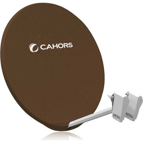 Antenne Parabole - Cahors - 140882 - Gain 45 - Couleur Marron - Connecteur Inclus