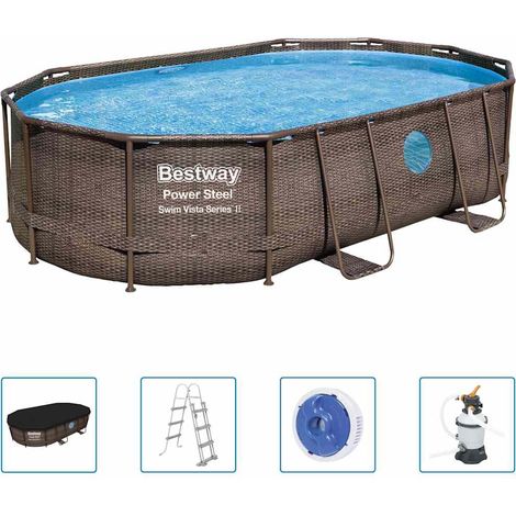 Bestway Set Piscina Power Steel 488x305x107 cm (1/6)
