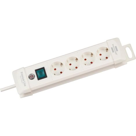 Base Multiple Line 4T 1,8 m Blanc avec Interrupteur (1/5)