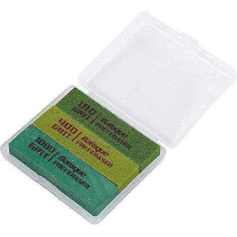 Kit de polissage pour guitare (3 bandes abrasives en caoutchouc, grains 180, 400 et 1000) (1/5)