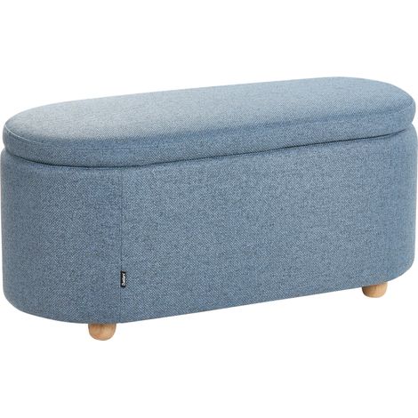 Banco con almacenaje otomana tapizada asiento para pasillo entrada azul Hayward