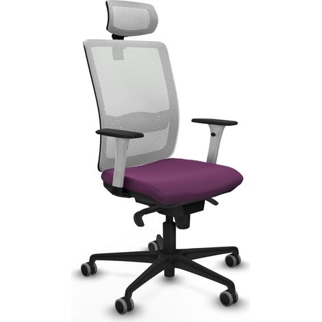Silla de oficina piqueras y crespo Haches blanco respaldo fijo (1/2)