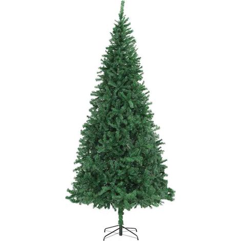 Sapin de Noël artificiel extra large réaliste en PVC avec support en acier Vert 300 cm (1/5)
