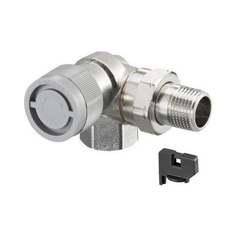 Valvola termostatica serie AQ M 30 x 1,5, angolare DN 15, OVENTROP a sinistra