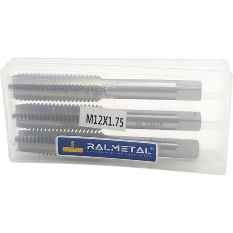 Taraud manuel M12 x 1,75 DIN 352/3 6H HSS - Jeu de 3 (1/5)