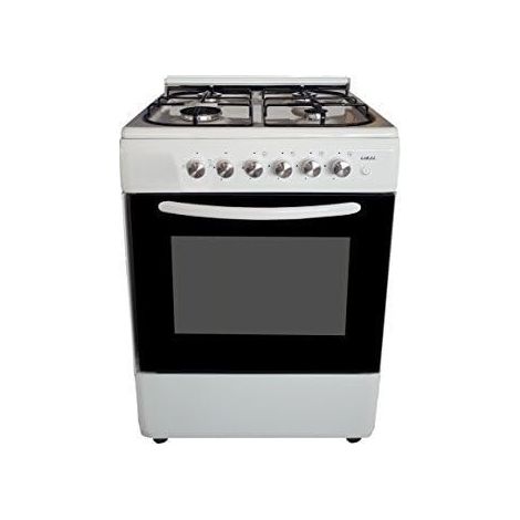 Cucina Larel 4 Fuochi 50×50 Forno gas + grill Bianco L5005B (1/3)