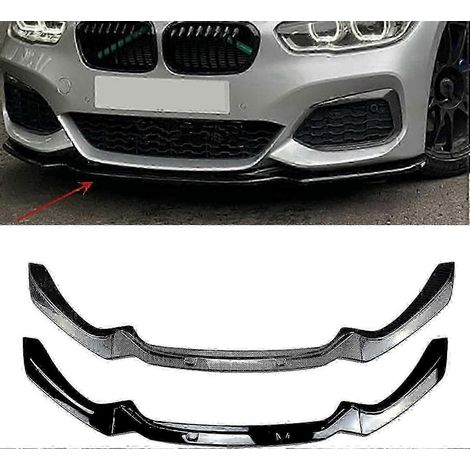 Für BMW 1er F20 F21 2015–2019 118i 120i M135i M140i M Performance Frontstoßstangen-Splitterlippe Diffusor Bodykit Glänzendes Schwarz (1/4)