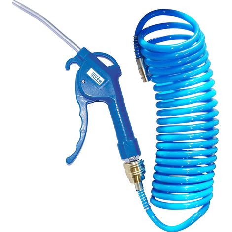 Güde Druckluft Set Ausblaspistole BP200 und 5m Spiralschlauch (1/4)