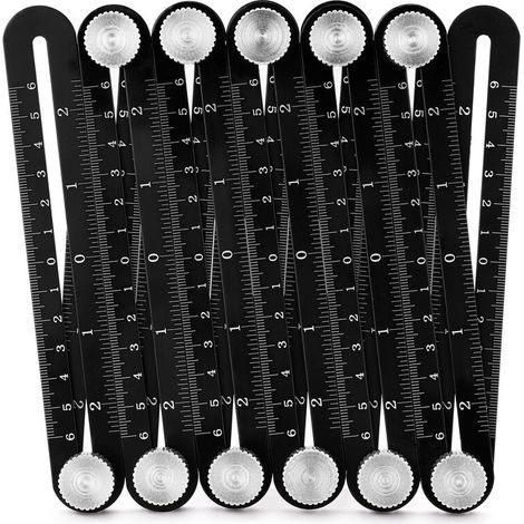 12 Fold En Alliage D'Aluminium Regle Multi Angle De Mesure Rulers Carreaux De Ceramique Ouverture Outils (1/5)