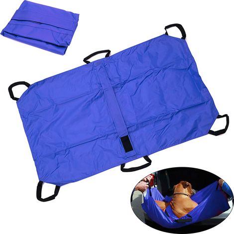 Brancard portable de 132,27 lb pour premiers secours médicaux, animaux, chiens, blessures graves et sauvetage d'urgence (1/5)