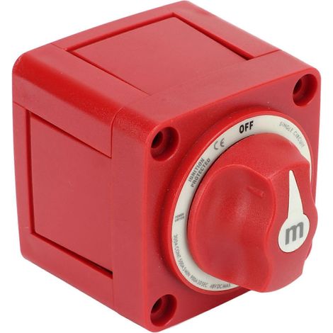 Interrupteur de batterie 12 V à 48 V pour bateau, 300 A, rouge, coupe-batterie principal pour camping-car, caravane, camion, quad, SSV (1/5)