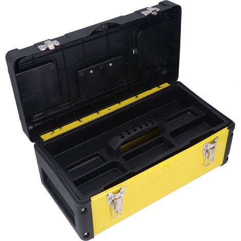 Grande boîte à outils portable pour la réparation de quincaillerie, en plastique et en fer, avec organisateurs SK‑1159‑15 (1/5)